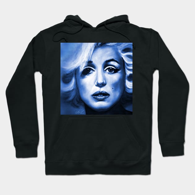 Blue marilyn monroe hoodie on sale